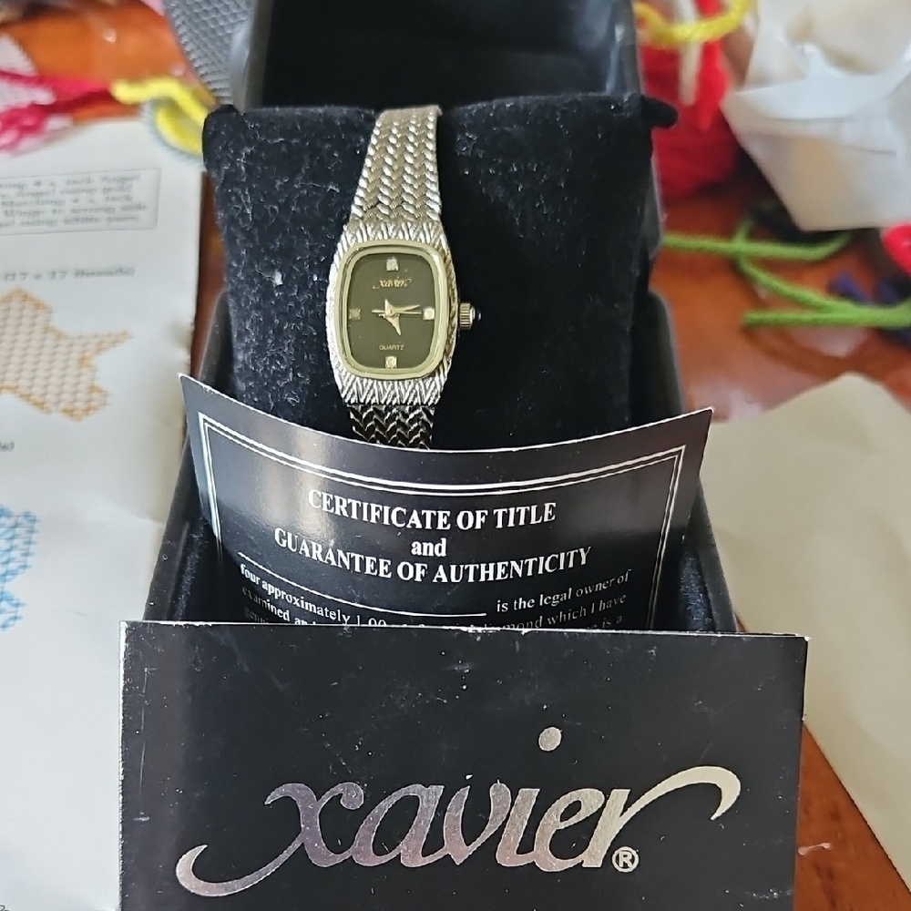 Xavier Silver and Black Watch